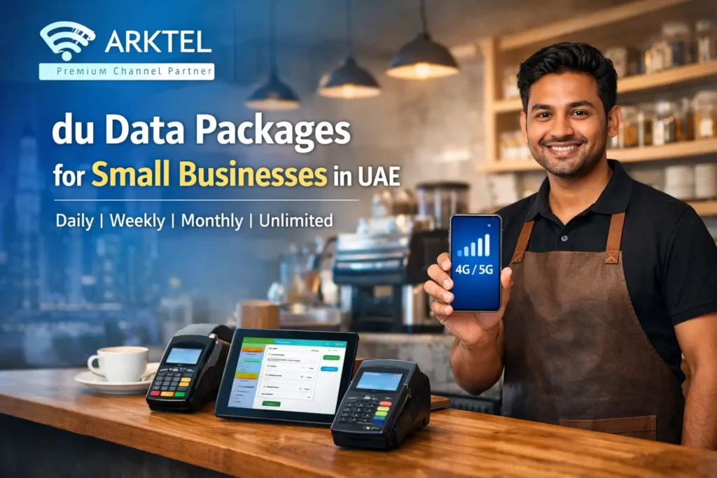 Arktel Technologies guide to du data packages for UAE cafés and restaurants